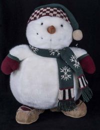 Debbie Mumm Mummfords Adventures SNOWMAN 21" Plush Vintage 1999